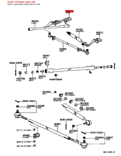 copy of Right steering arm for Toyota Land Cruiser J8 -... 2