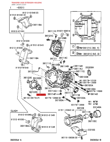 Reten caja transfer para toyota Rav4 - Original...