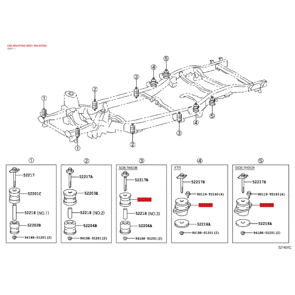 copy of Body Silentblock nº2 Lower for Toyota...