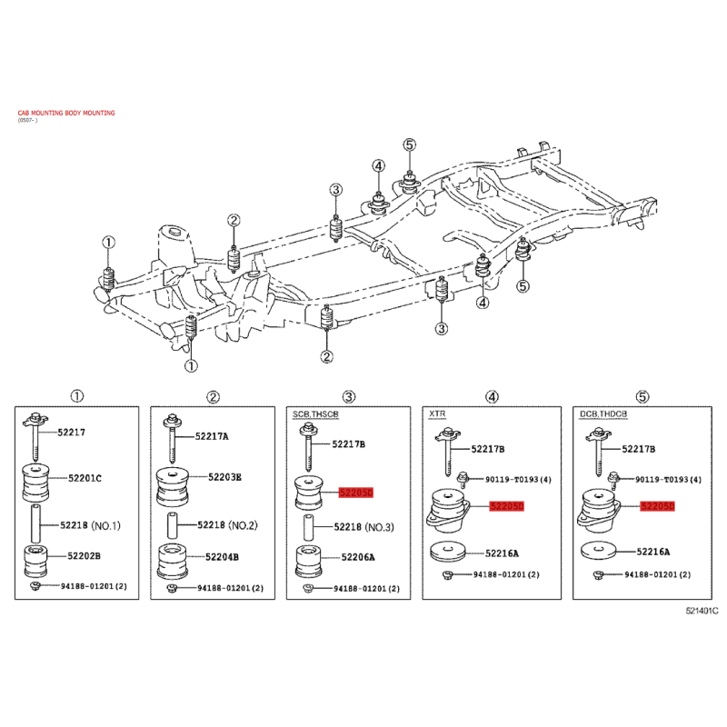 copy of Body Silentblock nº2 Lower for Toyota Hilux Vigo - Original Toyota Land Cruiser