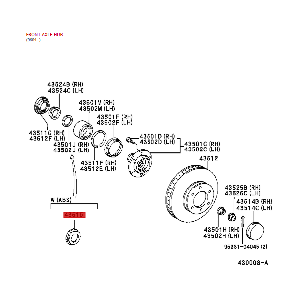 Copy of Front Hub Spacer For Toyota Land...