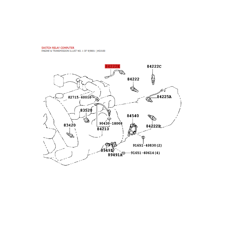 Testimony entry block, transfer case for Toyota Land Cruiser J10 - Original Toyota Land Cruiser
