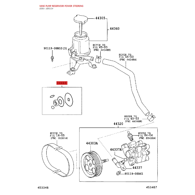 Bomba de direção assistida NOVA Para Toyota Land Cruiser J15 (gdj) - Original Toyota Land Cruiser