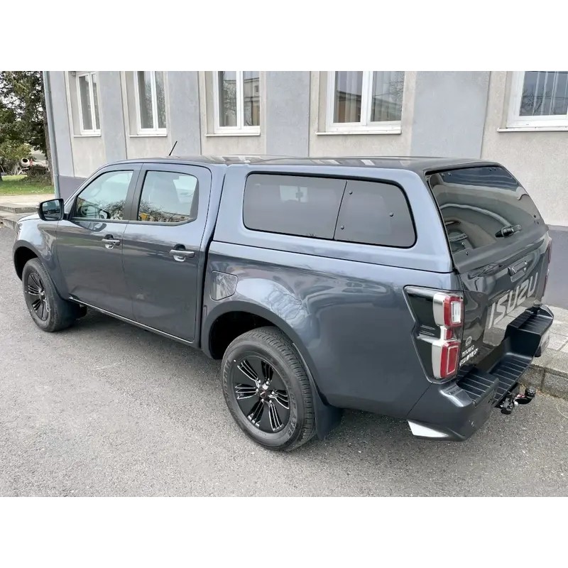 Hardtop renforcé Aeroklas Stylish avec fenêtres pop-up pour Isuzu D-Max double cabine (2020 - 2024) (couleur apprêt)