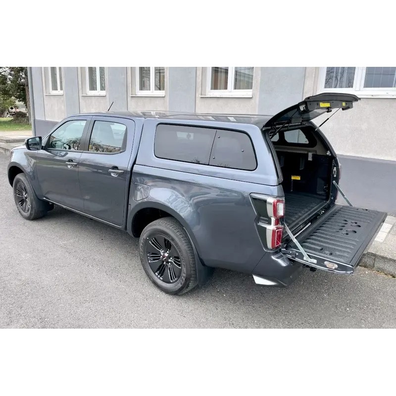 Hardtop reforçado Aeroklas Stylish com janelas Pop Up para Isuzu D-Max cabine dupla (2020 - 2024) (cor primer)