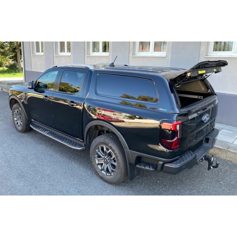 Cópia do comercial do Hardtop Reforçado Aeroklas em ABS sem janelas laterais para Isuzu D-Max (cabine dupla) (2020 - 2024)