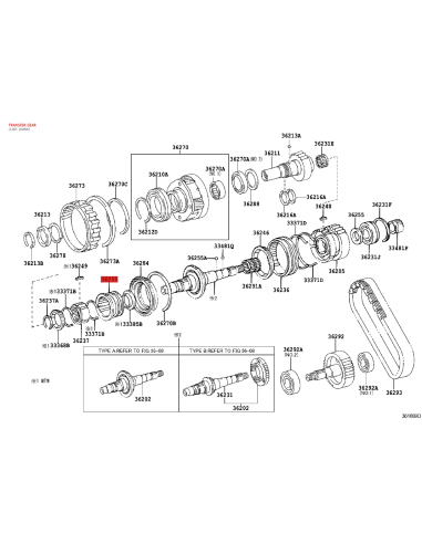 Teile der Transferbox für Toyota Hilux Vigo -...