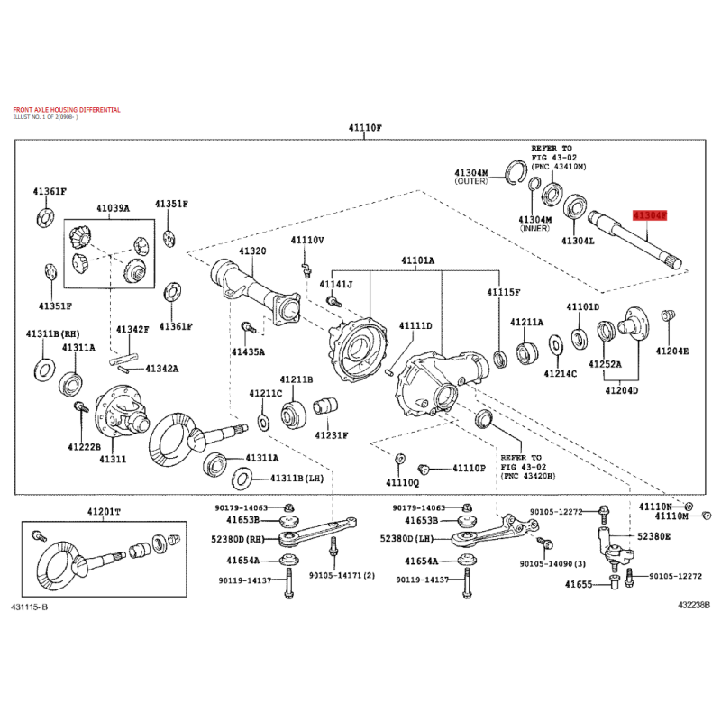 Junta tapa carter caja automatica para Toyota Rav4 (2000 a 2012) - Original Toyota Land Cruiser