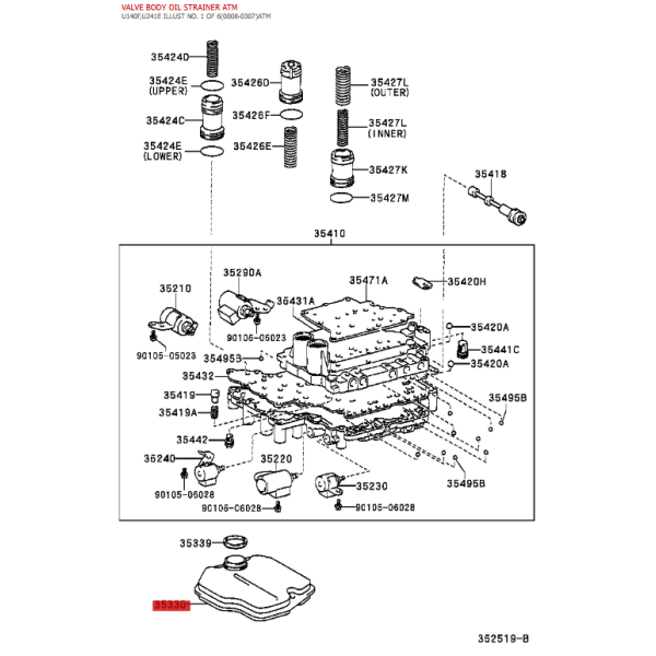 Kopie des Torica Getriebefilters für Toyota...
