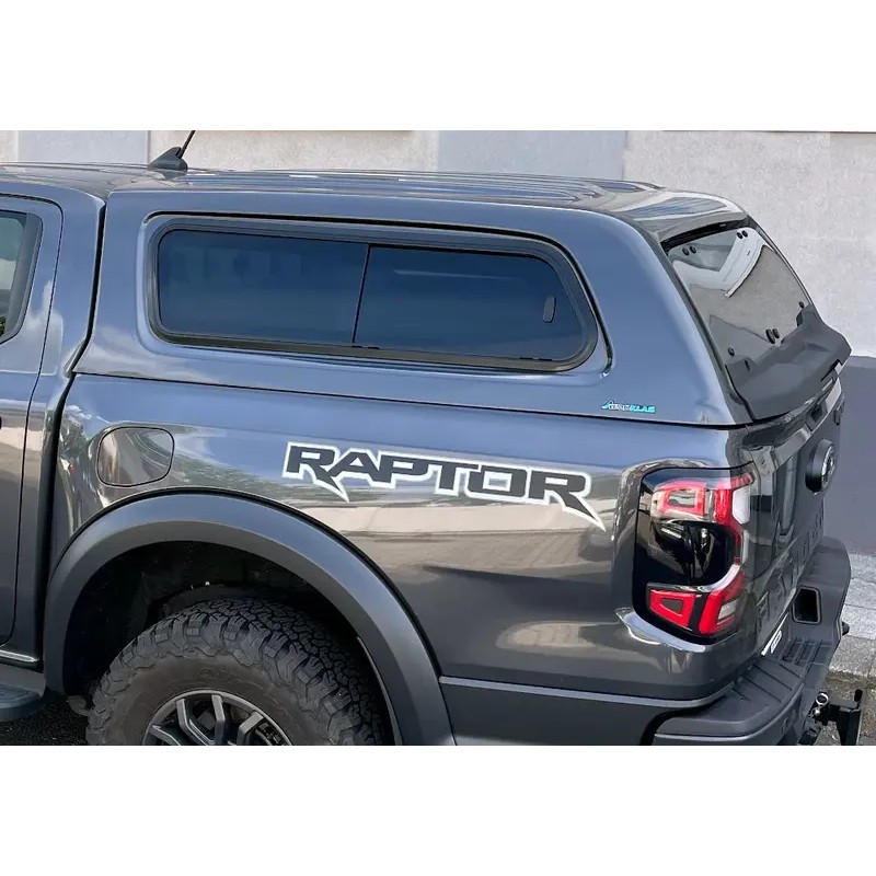 Verstärktes Aeroklas Stylish Hardtop aus ABS mit Schiebefenstern für Ford Ranger PX4/P703 (Doppelkabine) (2023 - ).