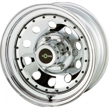 LLANTA GOSS MODULAR 8x15/6x139,7/ET -25/CROMADO