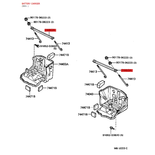 Copia del Kit di supporto batteria per Toyota...