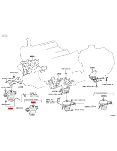 Support or right engine mount for Toyota Land Cruiser j20... 2