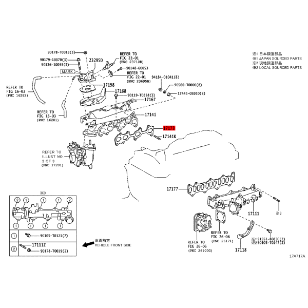 Kopie des Auspuffkrümmerversammlung für Toyota...