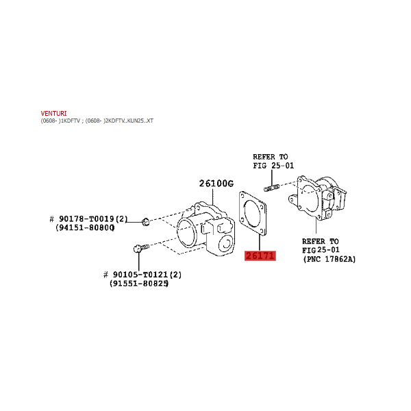 Copia della valvola EGR per Toyota Land Cruiser...