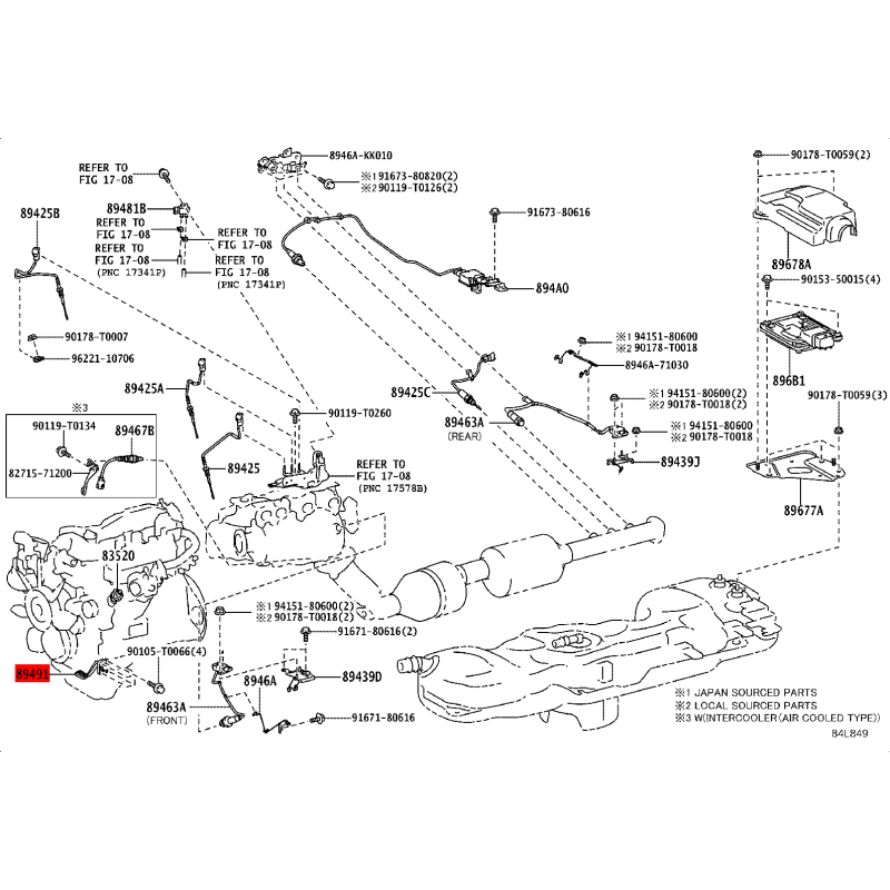 Sensor de nível de óleo para Toyota Hilux revo (pós 2020) - Original Toyota Land Cruiser