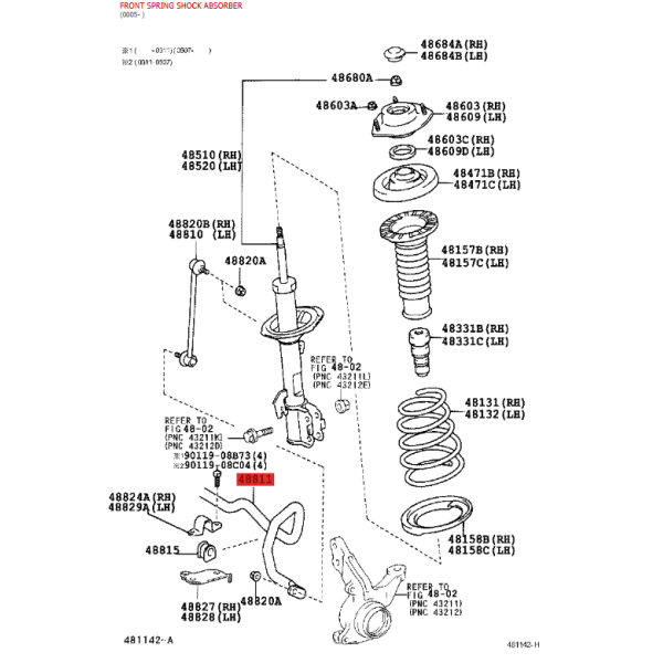 Barra estabilizadora delantera para Toyota RAV4...