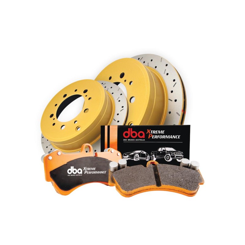 cópia do Kit completo de freios dianteiros (2 discos 319mm e 4 pastilhas) Xtreme Performance Toyota FJ Cruiser/ Hilux Revo - DBA