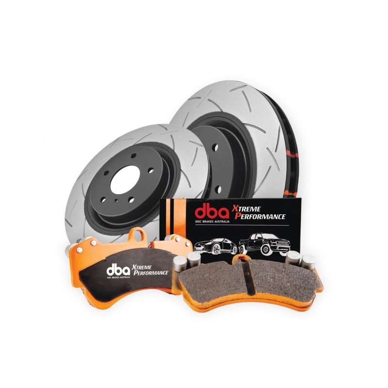 Complete rear brake kit (2 discs 319mm and 4 pads) Xtreme Performance Toyota FJ Cruiser / Hilux Revo - DBA