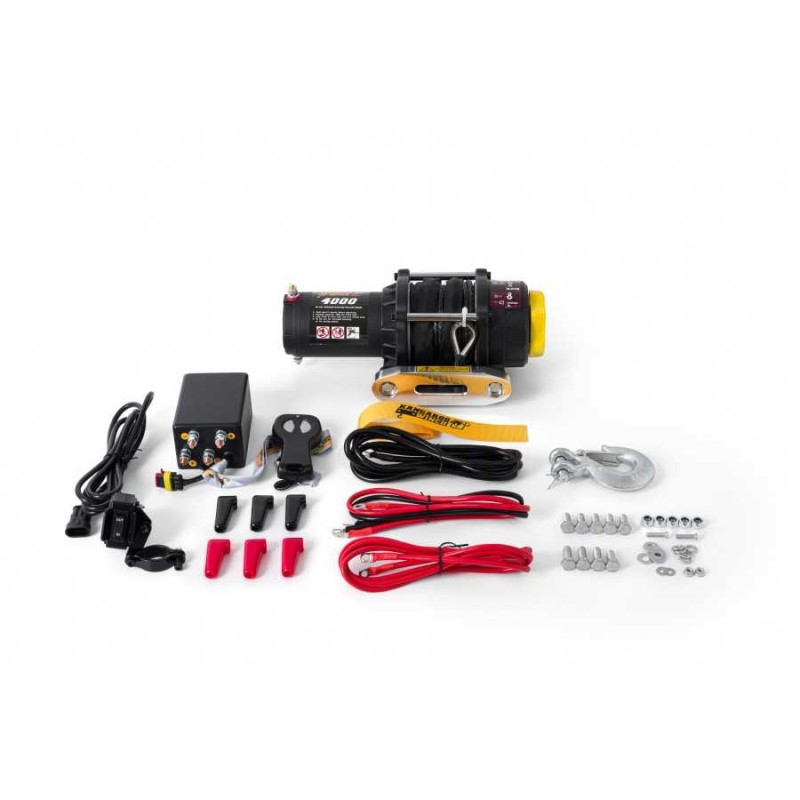Guincho elétrico winch 4k (1.800kg) 12v cabo de plasma - Kangaroowinch