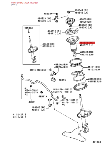 cópia do Amortecedor Dianteiro para Toyota Rav4...