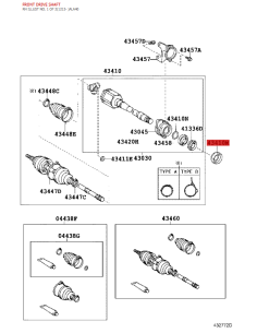 copy of Reten N-2 the front drive shaft box for Toyota... 2