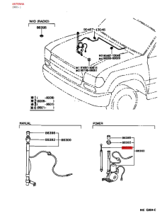 Antenne Stange für elektrische Antenne Für Toyota Land... 2