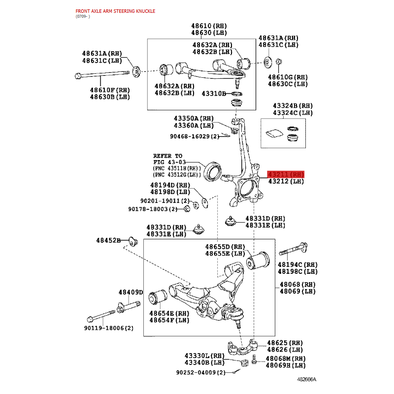 Kopie der rechten Achswelle für den Toyota Land Cruiser J15 (gdj) - Original Toyota Land Cruiser