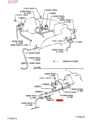 Regulating valve vacuum set for Toyota Land...