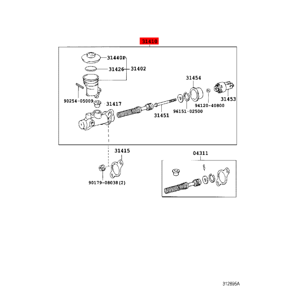 Kupplungspumpe für Toyota Land Cruiser J10 -...
