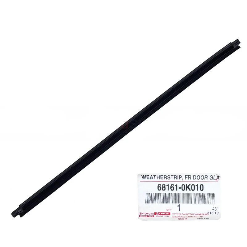Moldura o lamelunas exterior de ventana de puerta delantera derecha para Toyota Hilux Vigo - Original Toyota Land Cruiser