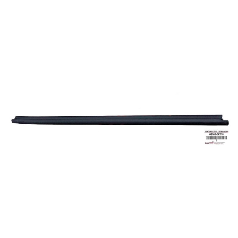 Moldura ou friso exterior, janela da porta dianteira esquerda para Toyota Hilux Vigo - Original Toyota Land Cruiser
