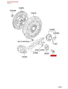 Clutch Fork Support for Manual Transmission for Toyota... 2