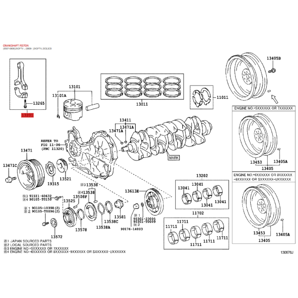 Bielle moteur, Pour Toyota Hilux vigo (2KDFTV)...