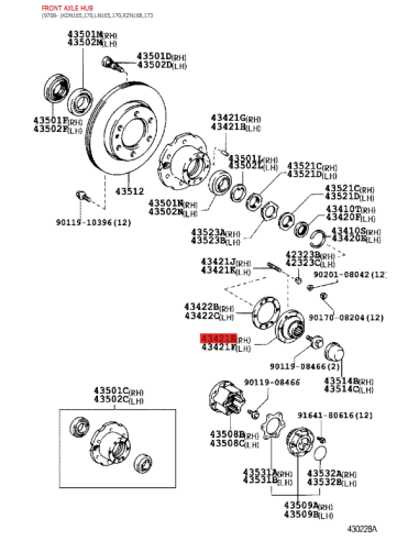 Giunto omocinetico per Toyota Hilux/4-Runner -...