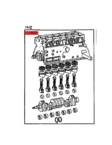 NEW Assembled Engine Block For Toyota Land...