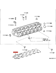 Junta culata mark-3 (motor 1HZ/atmosferico) para Toyota... 2