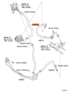 Hose from Reservoir to Pump, For Toyota Hilux Vigo -... 2