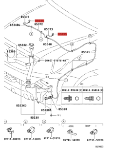Pulverizador limpiaparabrizas delantero Para Toyota hilux... 2