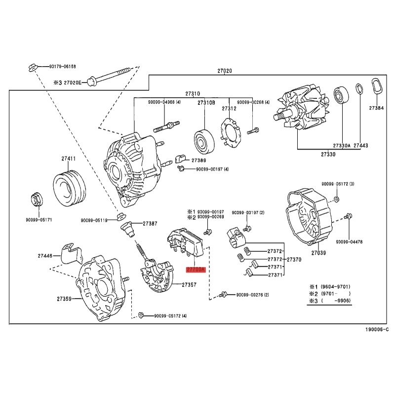 Alternator Regulator, For Toyota Land Cruiser J9 / 10 - Original Toyota Land Cruiser