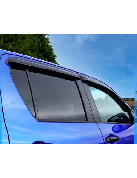 Deflettori finestrini per Mercedes XClass (2018-) Nissan Navara D23 (2015 - 2021) (4 PEZZI) N4 - OFFROAD