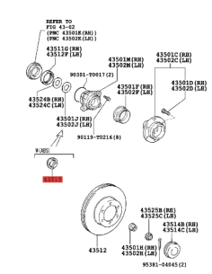 Front ABS tone ring for Toyota Hilux Vigo - Original... 2