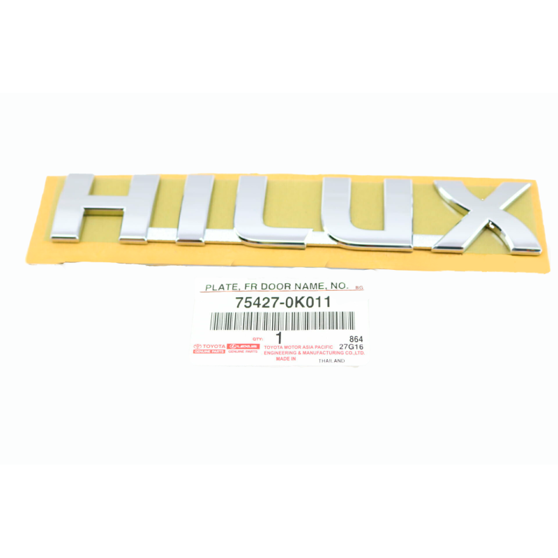 Emblem HILUX, front doors or tailgate, for Toyota Hilux Vigo - Original Toyota Land Cruiser
