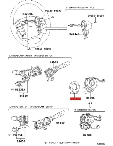 Steering Angle Sensor for Toyota Land Cruiser...