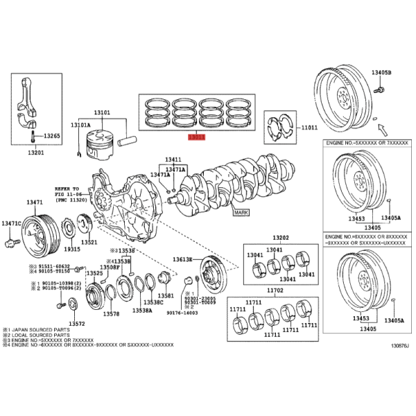 Jeu ou kit de segments, taille standard (mark...