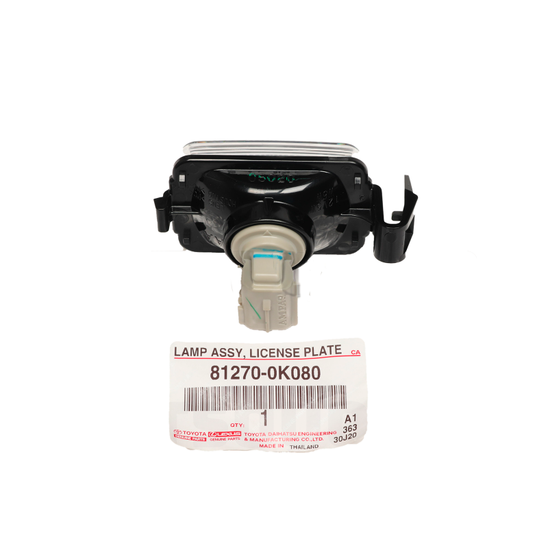 Ensemble porte-lampe de plaque d'immatriculation pour Toyota Rav-4 - Original Toyota Land Cruiser