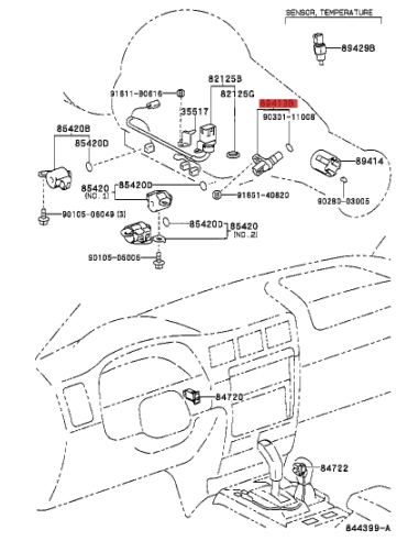 Geschwindigkeitssensor für Toyota Rav-4 (2000...