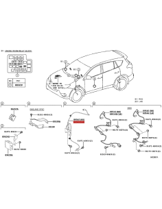 Cablaggio ABS anteriore sinistro per Toyota RAV-4 (2005 A... 2