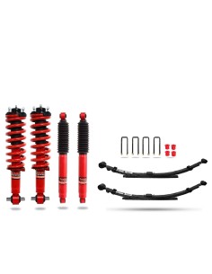 Complete reinforced foam cell suspension kit +50mm Ford...