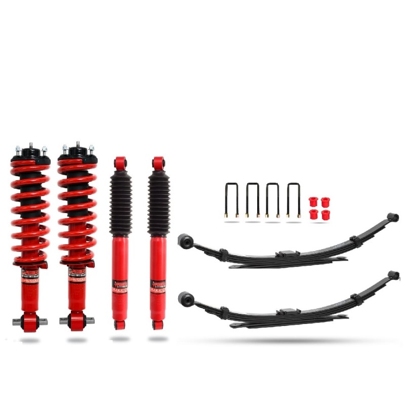 Kit de suspension complet prémonté renforcé foam cell +50mm +300Kg Ford Ranger 3.0 PX4 (2023 à Actuel) - Pedders